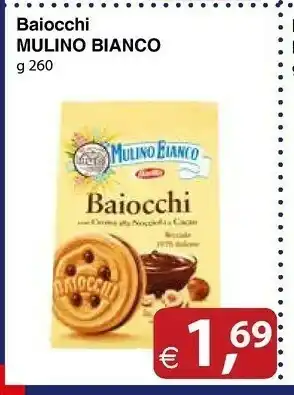 Docks Cash&Carry Mulino Bianco I Baiocchi Con Crema Alla Nocciola E Cacao 260 G(ml) offerta