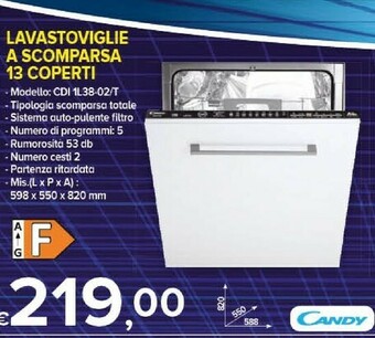 MD Discount Candy Lavastoviglie offerta