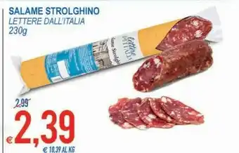 MD Discount Lettere dall'Italia Salame offerta