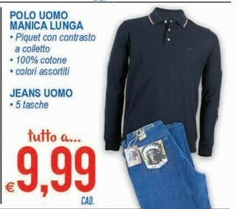 MD Discount Polo Uomo Manica Lunga offerta