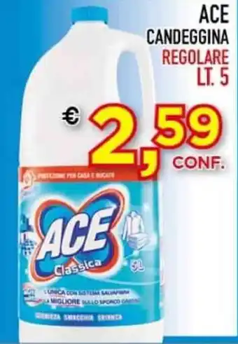 Gran Risparmio ACE CANDEGGINA REGOLARE LT. 5 offerta