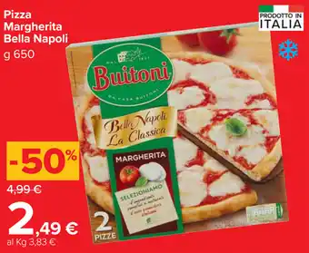 Carrefour Market Buitoni Bella Napoli Pizza Margherita 650g offerta