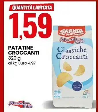 Eurospin Mambo kids Le Classiche Croccanti 320 G(ml) offerta