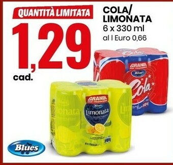 Eurospin Blues Cola / Limonata offerta