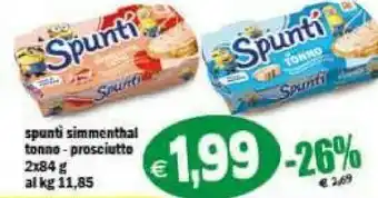 Gros Simmenthal Spunti Tonno/Prosciutto offerta