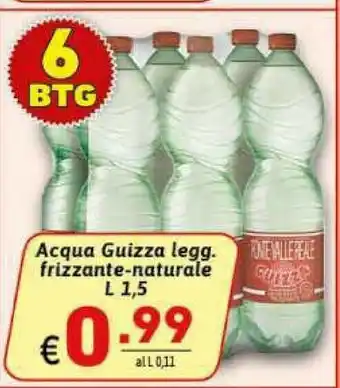 Ipercarni Guizza - Acqua Frizzante 1500 g(ml) offerta