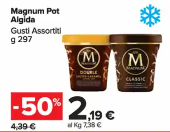 Carrefour Market Algida Magnum Pot 297g offerta