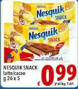 Iper Triscount Nestlè Nesquik Snack Cacao 26 G(ml) offerta