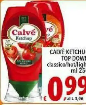 Iper Triscount Calvè Ketchup Nature 250 G(ml) offerta