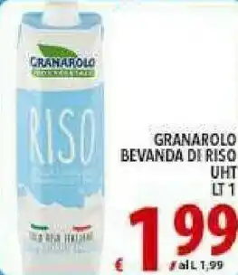 Iper Triscount Granarolo Riso 100% Vegetale UHT 1000 G(ml) offerta