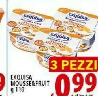 Exquisa Mousse & Fruit Fragola 110 G(ml)