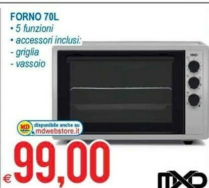 Forno elettrico offerta di MD Discount
