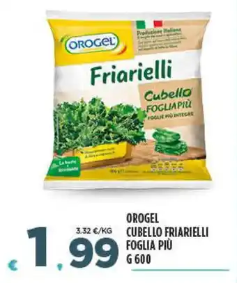 Deco Superfreddo OROGEL CUBELLO FRIARIELLI FOGLIA PIÙ G 600 offerta