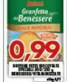 Gros Buitoni Fette Biscottate Spiedini 200 G offerta