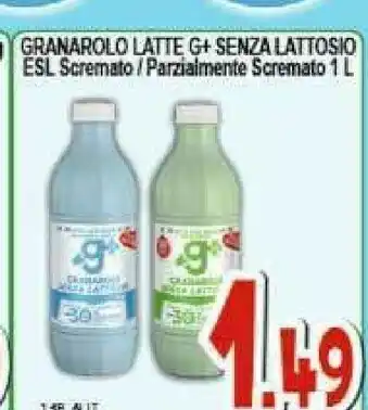 Gros Granarolo G+ Senza Lattosio 1000 G(ml) offerta