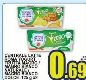 Gros Centrale del latte di roma Yogurt Frutta Magro offerta