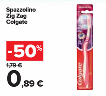 Carrefour Market Colgate Spazzolino Zig Zag offerta