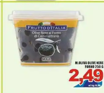 Frutto d'italia Olive Nere Forno 250 G