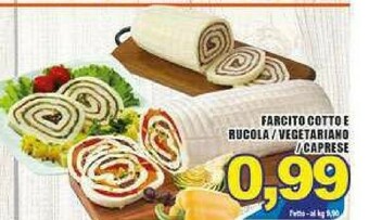 Farcito Cotto E Rucola / Vegetariano / Caprese