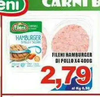 Gros Fileni Hamburger Di Pollo offerta
