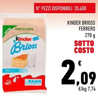 Conad KINDER BRIOSS FERRERO 270 g offerta