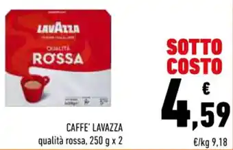 Conad CAFFE' LAVAZZA qualità rossa, 250 g x 2 offerta