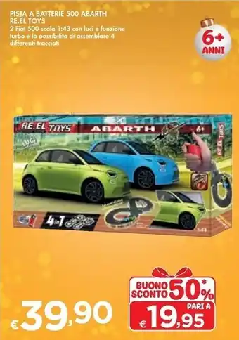 Bennet Re.el toys pista a batterie 500 abarth offerta