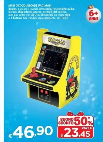 Bennet Mini gioco arcade pac man offerta