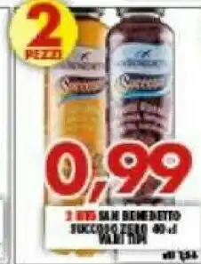 Gros San Benedetto Succoso Frutti Rossi Uva Rossa, Lampone, Fragola, Sambuco Zero 400 G(ml) offerta
