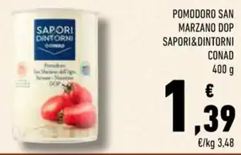 Conad POMODORO SAN MARZANO DOP SAPORI&DINTORNI CONAD 400g offerta
