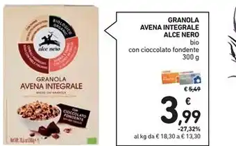 Spazio Conad Alce nero granola avena integrale offerta