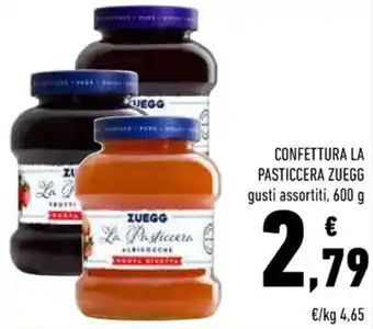 Conad CONFETTURA LA PASTICCERA ZUEGG gusti assortiti, 600 g offerta