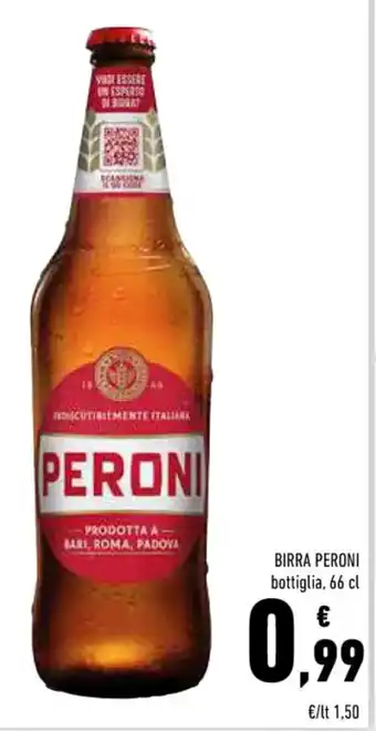 Conad BIRRA PERONI bottiglia, 66 cl offerta
