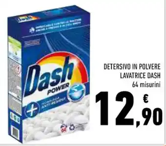 Conad DETERSIVO IN POLVERE LAVATRICE DASH 64 misurini offerta