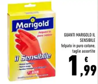 Conad GUANTI MARIGOLD IL SENSIBILE felpato in puro cotone, taglie assortite offerta