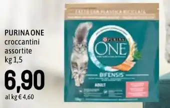 Famila PURINA ONE croccantini assortite kg 1,5 offerta