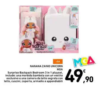 Conad Superstore NANANA ZAINO UNICORN MGA offerta