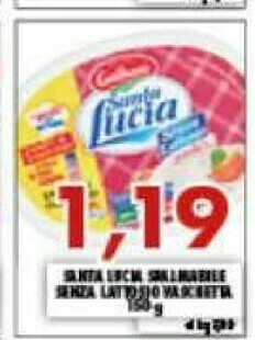 Gros Galbani Formaggio Fresco Spalmabile Santa Lucia 150 G(ml) offerta