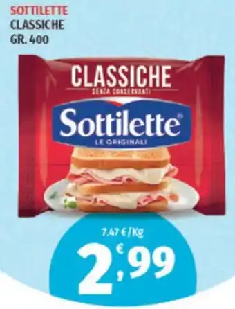 Vivo Supermercati SOTTILETTE CLASSICHE GR. 400 offerta
