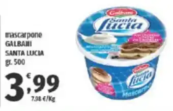 Vivo Supermercati mascarpone GALBANI SANTA LUCIA gr. 500 offerta