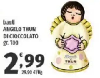 Vivo Supermercati bauli ANGELO THUN DI CIOCCOLATO gr. 100 offerta