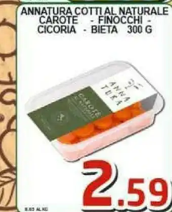 Anna Tura Carote/ Finocchi/ Cicoria/ Bieta Cotti Al Naturale 300 G