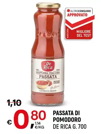 A&O PASSATA DI POMODORO DE RICA G. 700 offerta