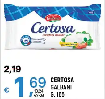 CERTOSA GALBANI g 165