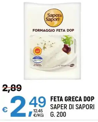 A&O FETA GRECA DOP SAPER DI SAPORI G. 200 offerta