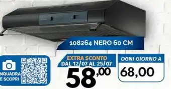 Orizzonte 108264 Nero 60 Cm offerta