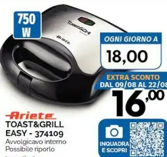 Orizzonte Ariete Toast & Grill Easy 374109 offerta