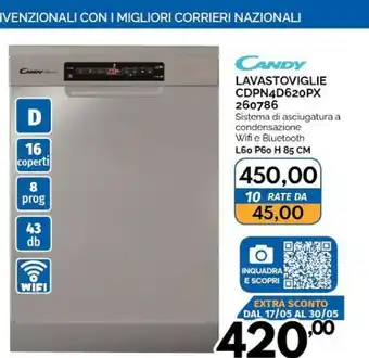 Orizzonte Candy Lavastoviglie CPDN4D620PX260786 offerta