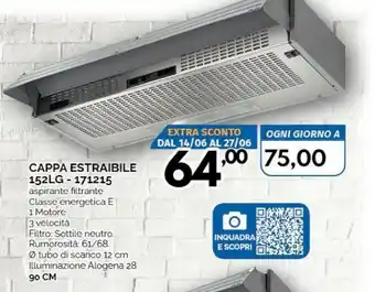 Cappa Estraibile 152LG-171215