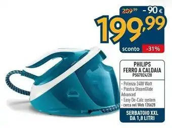 Sinergy Philips Ferro A Caldaia PSG7024/20 offerta